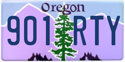 OR license plate 901RTY