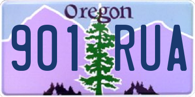 OR license plate 901RUA