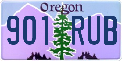 OR license plate 901RUB
