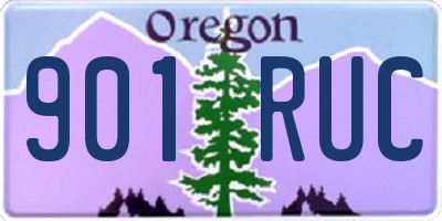 OR license plate 901RUC