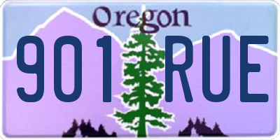 OR license plate 901RUE
