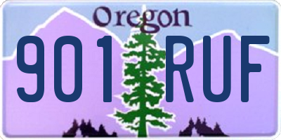 OR license plate 901RUF