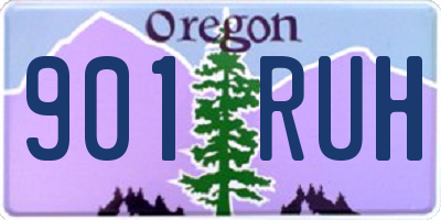 OR license plate 901RUH