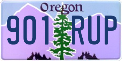 OR license plate 901RUP
