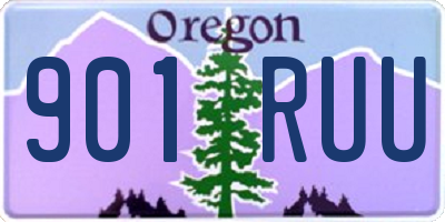 OR license plate 901RUU