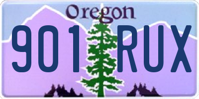 OR license plate 901RUX