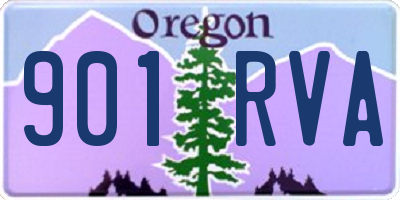 OR license plate 901RVA