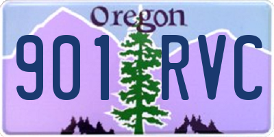 OR license plate 901RVC