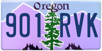 OR license plate 901RVK
