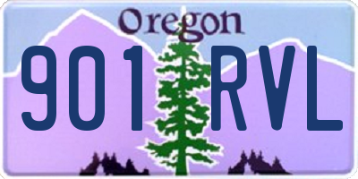 OR license plate 901RVL