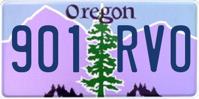 OR license plate 901RVO