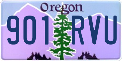 OR license plate 901RVU
