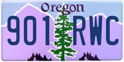 OR license plate 901RWC