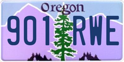 OR license plate 901RWE