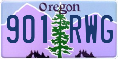 OR license plate 901RWG