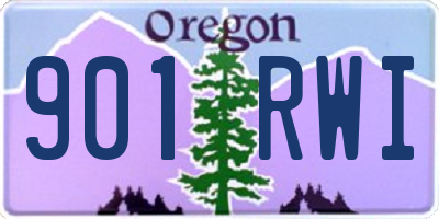 OR license plate 901RWI