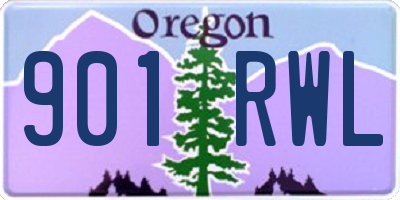 OR license plate 901RWL
