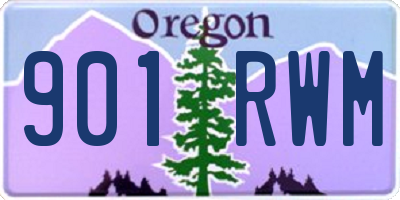 OR license plate 901RWM
