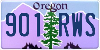 OR license plate 901RWS
