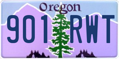 OR license plate 901RWT