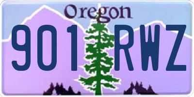 OR license plate 901RWZ