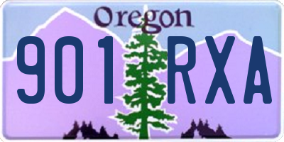 OR license plate 901RXA