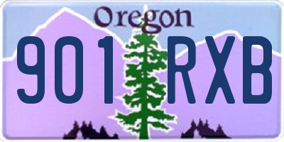OR license plate 901RXB
