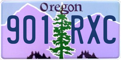 OR license plate 901RXC