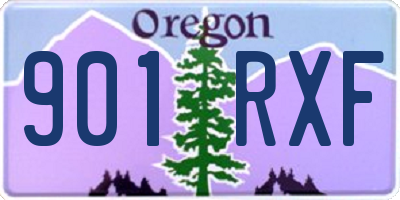 OR license plate 901RXF