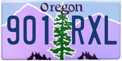 OR license plate 901RXL