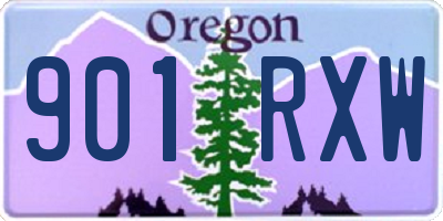 OR license plate 901RXW