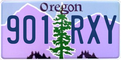 OR license plate 901RXY