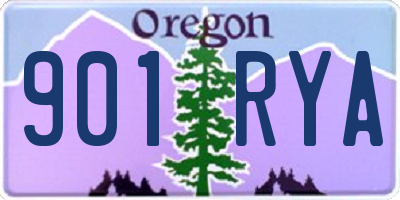 OR license plate 901RYA