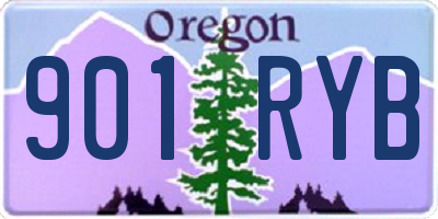 OR license plate 901RYB