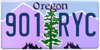 OR license plate 901RYC