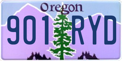 OR license plate 901RYD