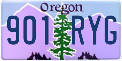 OR license plate 901RYG