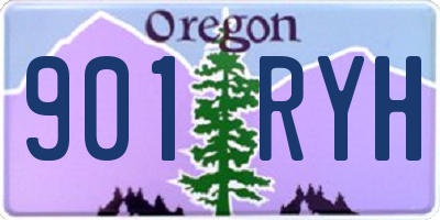 OR license plate 901RYH