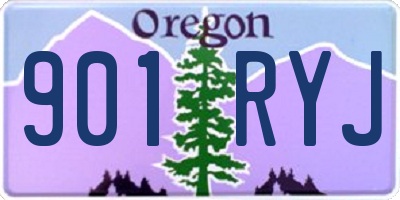 OR license plate 901RYJ
