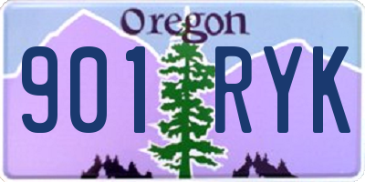 OR license plate 901RYK
