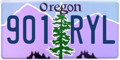 OR license plate 901RYL