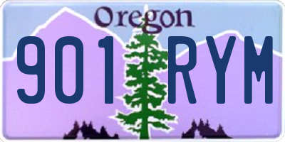 OR license plate 901RYM