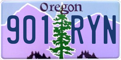 OR license plate 901RYN