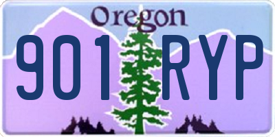 OR license plate 901RYP