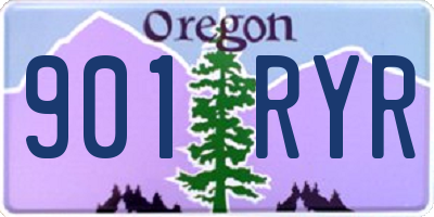 OR license plate 901RYR