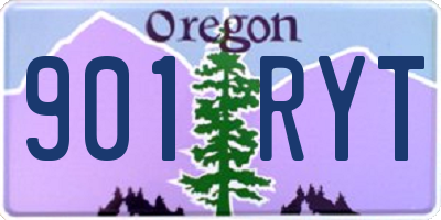 OR license plate 901RYT