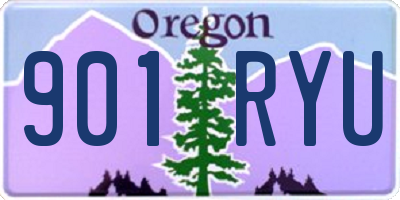 OR license plate 901RYU