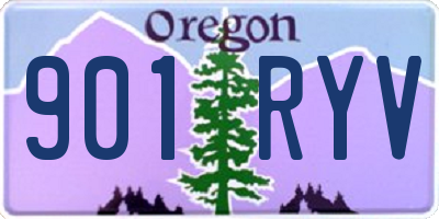 OR license plate 901RYV