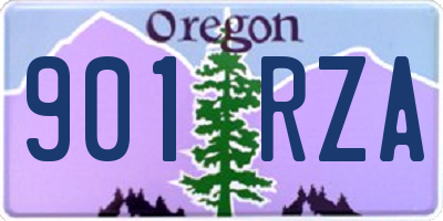 OR license plate 901RZA