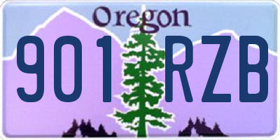 OR license plate 901RZB
